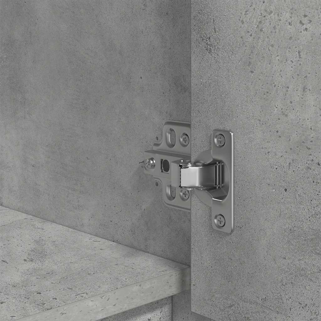 Cabinet with Drawer Concrete Grey 55.5x34x119.5 cm Engineered Wood